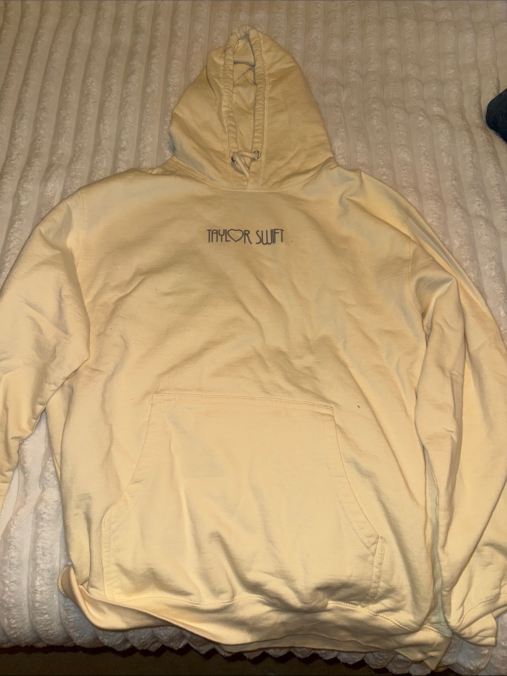 Taylor Swift Light Yellow Pullover Hoodie